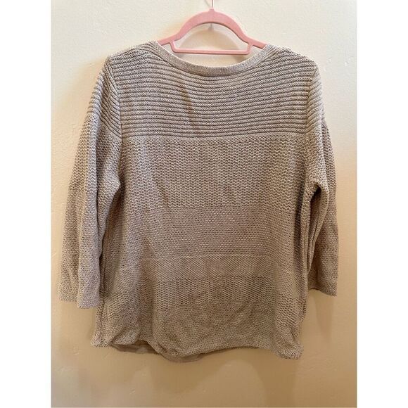Chicos Size 3 or Size XL Beige Knit Sweater NWOT - Picture 4 of 4